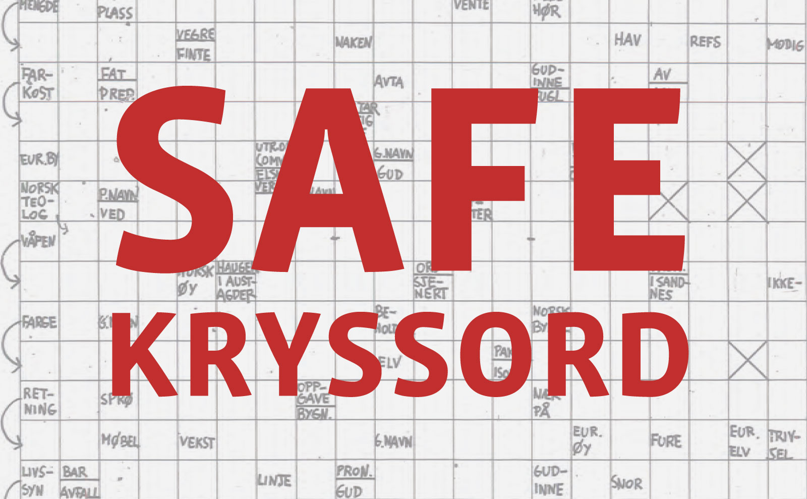 Illustrasjon for SAFE Kryssord