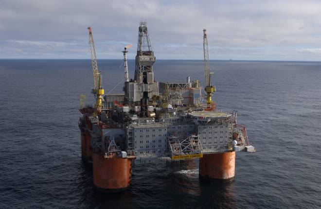 Snorre A plattformen. Illustrasjonsfoto: Equinor